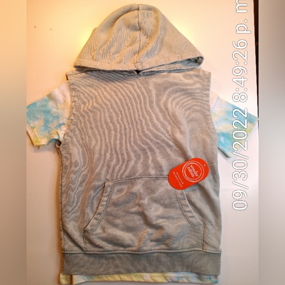 Wonder Nation and Minecraft Muscle Hoodie, Size S (6-7)